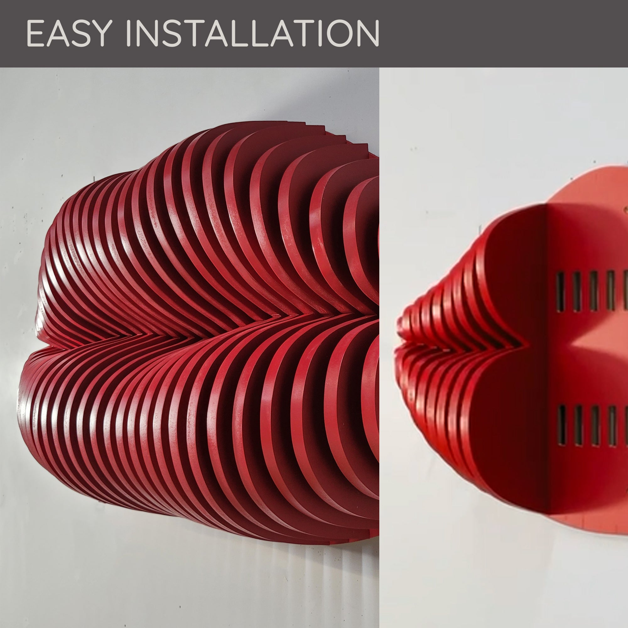 3D  lip Parametric, Parametric 3D Wall Decor  3D Wall Art.